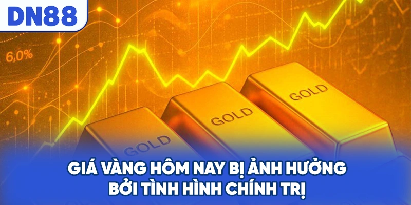 Giá vàng hôm nay bị ảnh hưởng bởi tình hình chính trị