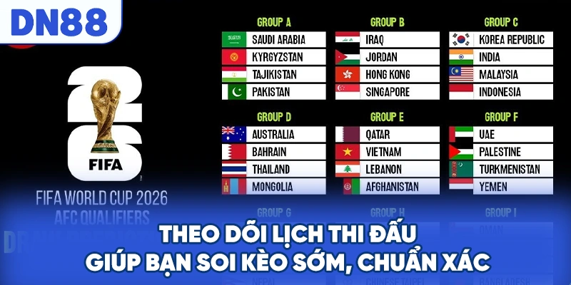 Theo dõi lịch thi đấu giúp bạn soi kèo sớm, chuẩn xác