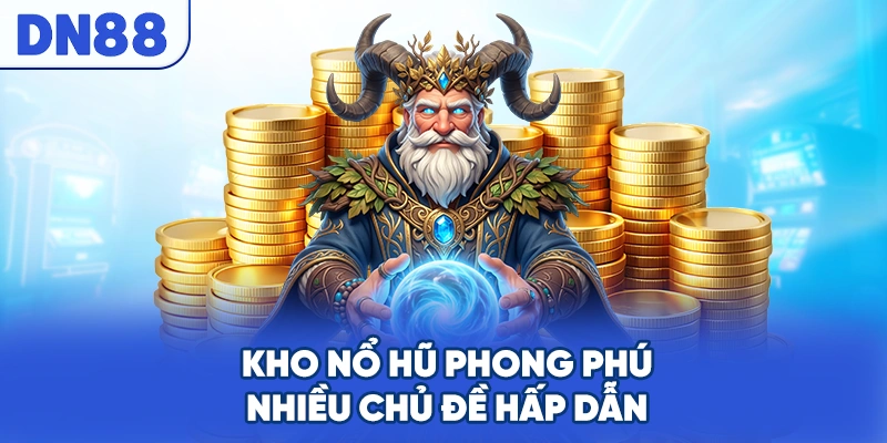 Kho nổ hũ phong phú nhiều chủ đề hấp dẫn